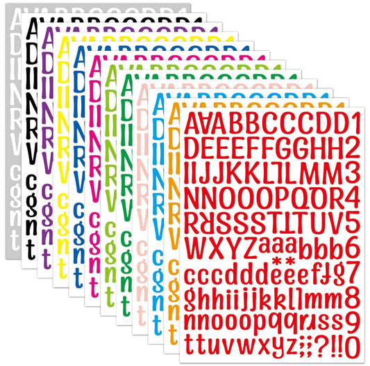 Alphabet stickers